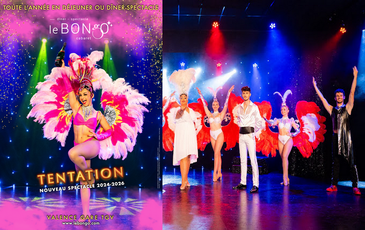 cabaret repas spectacle drome le bongo