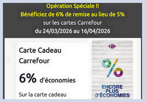 reduction e-carte cadeau carrefour